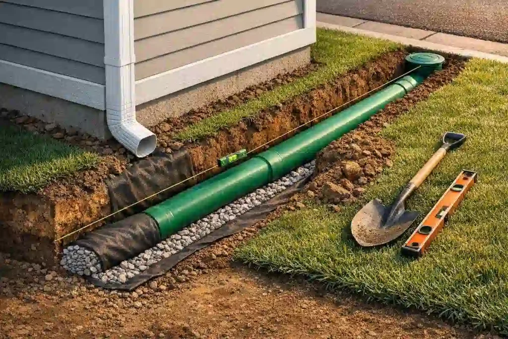 Downspout & Surface Drain Tie-Ins
