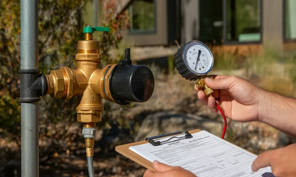 backflow preventer test