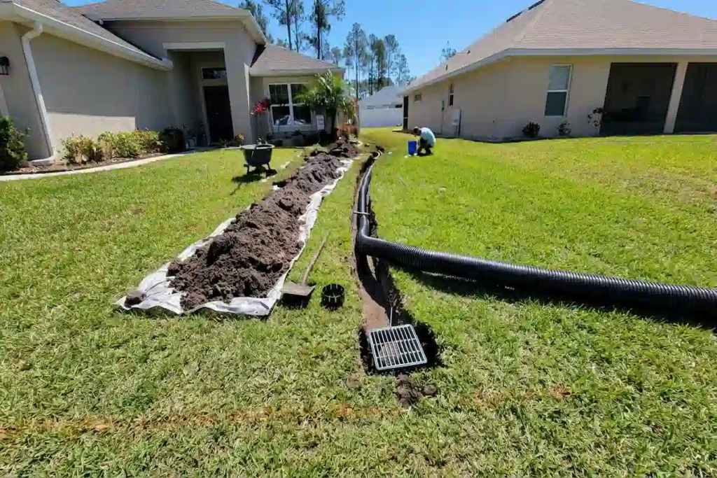 Grading & Slope Correction for Palm Coast Yards​ Drinage